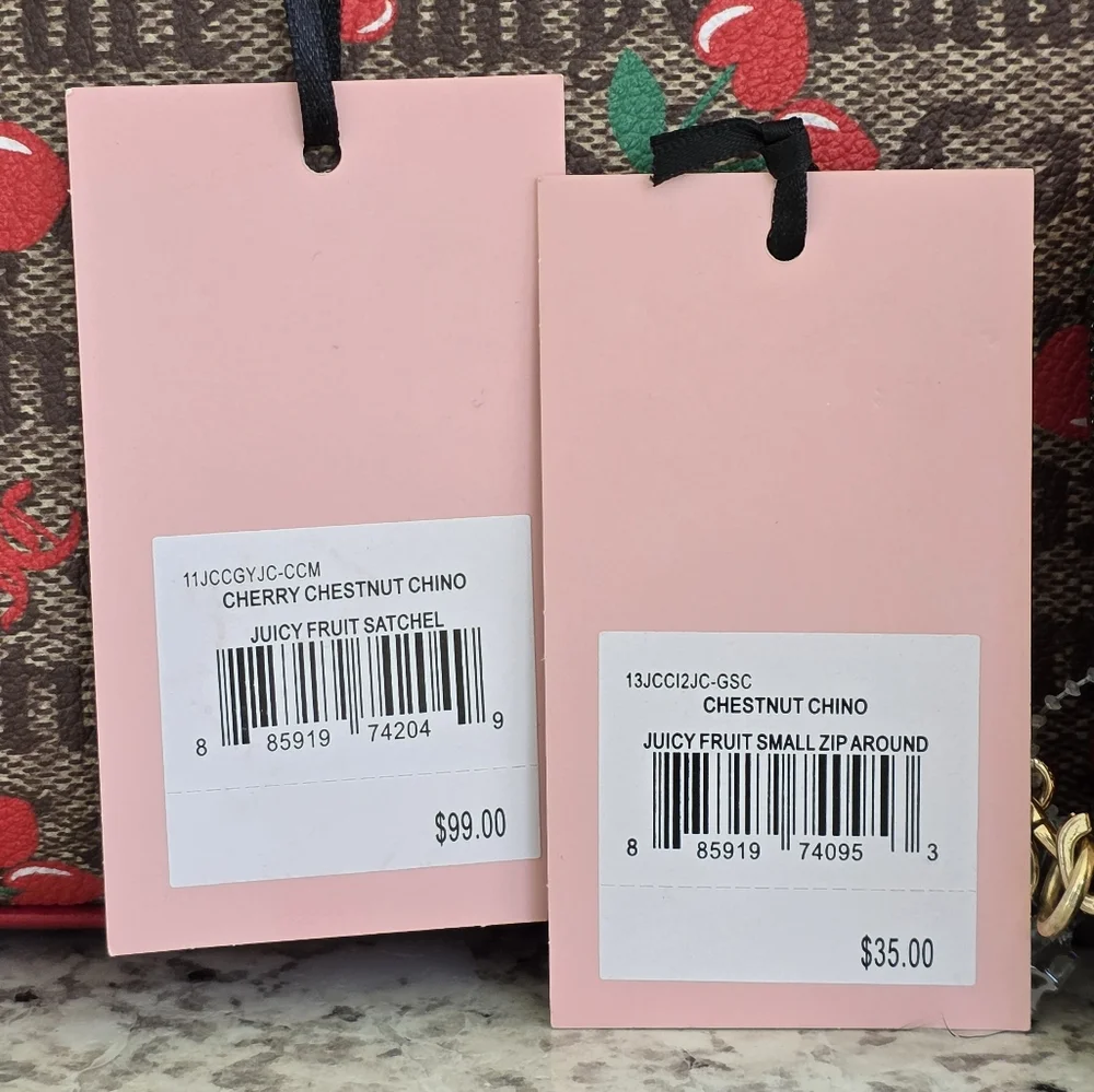 Juicy Couture Cherry Duffle Satchel SET